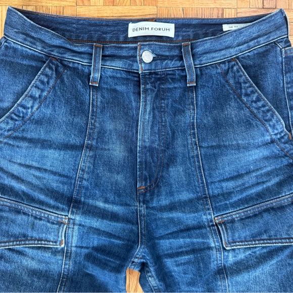 Denim Forum Aritizia The '90s Lo-Rise Cargo Slim Denim Jean - Picture 7 of 11